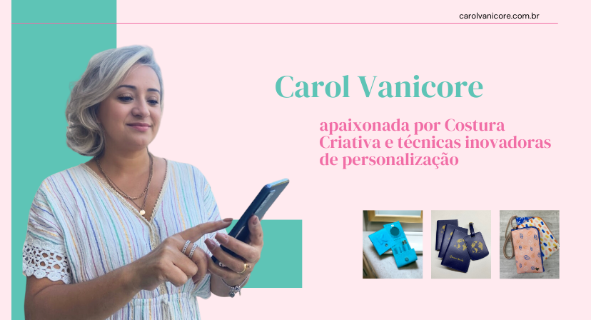 Confecção da Bolsa SOL Curso Online desconto personal – Carol Vanicore